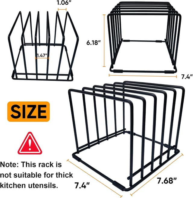 Thumbnail 1 de SAGLAU 5-Slot Cutting Board Organizer 🍽