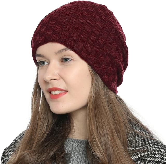 Detalle de DonDon Berretto Donna Slouch Beanie con Fodera