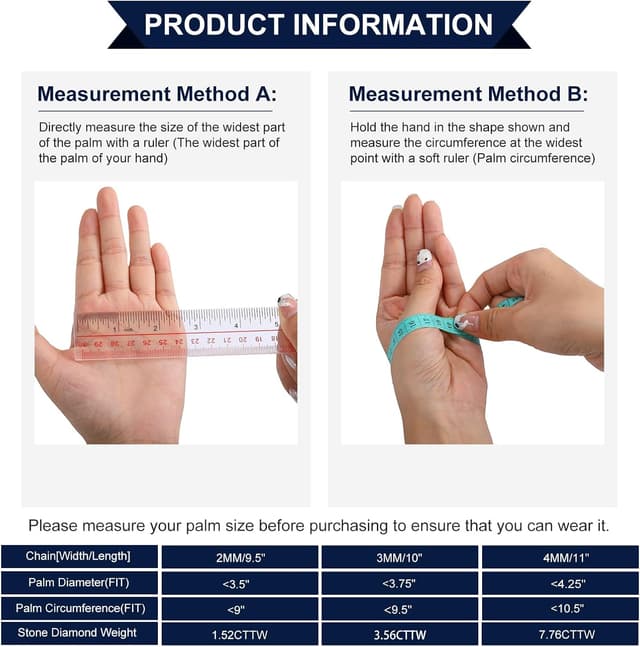 Thumbnail 6 de Moissanite Tennis Bracelet 1.79ct Adjustable Bracelet for Women