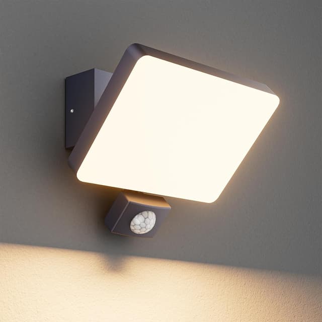 Detalle de K-Bright Außenwandleuchte 24 W mit Bewegungsmelder