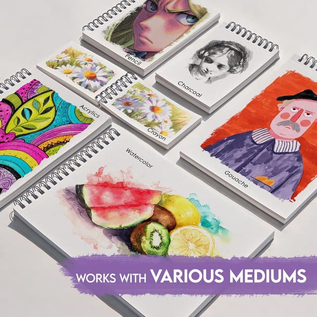 Thumbnail 4 de KOVIEDE watercolor paper pad 3-pack 90 sheets