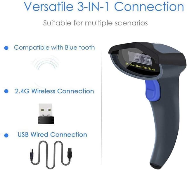 Thumbnail 3 de NETUM Lettore Codici a Barre Wireless Bluetooth 30m