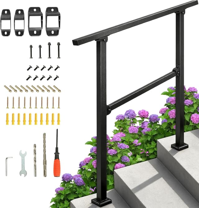 Imagen de OUUTMEE 100cm Handlauf Außenstufen 2–3 Stufen en OfertitasTOP