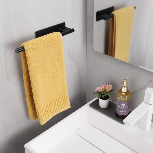 Detalle 2 de ALΟCEO ALOCEO towel rail 28 cm matte black