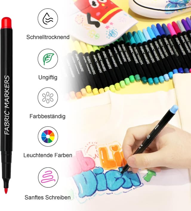 Detalle de Pamaker 40 Textilstifte 🖍