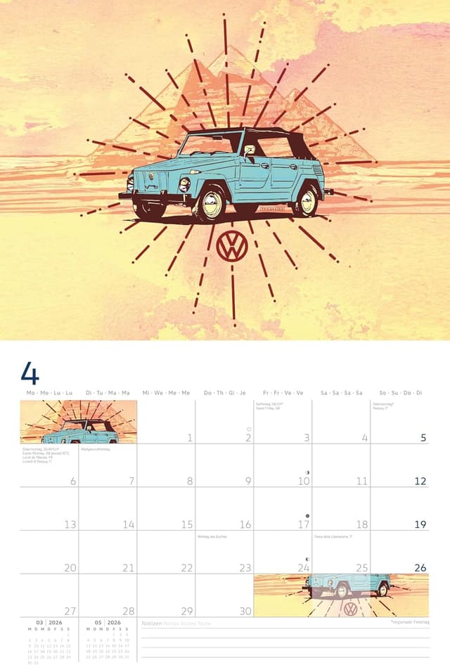 Thumbnail 2 de arti VW Broschürenkalender 2026