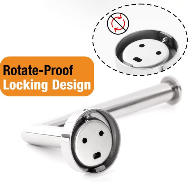 Detalle 1 de HITSLAM toilet roll holder wall mounted stainless steel