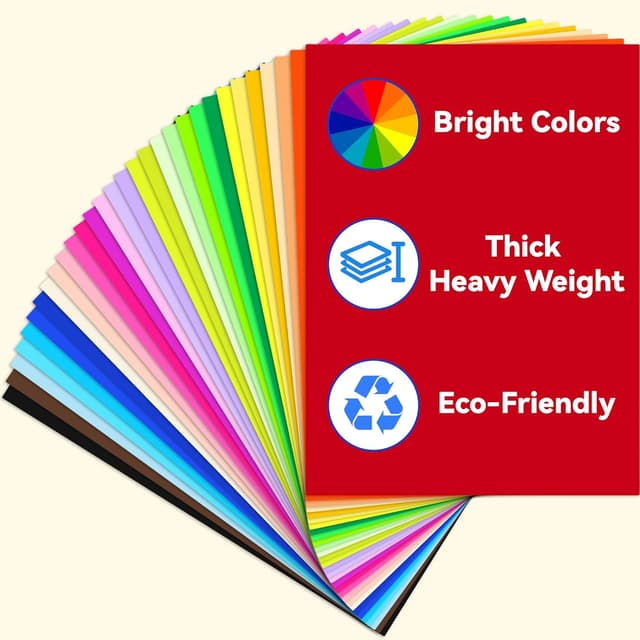 Detalle de Coloured Card A4 60 Sheets, 230GSM Craft