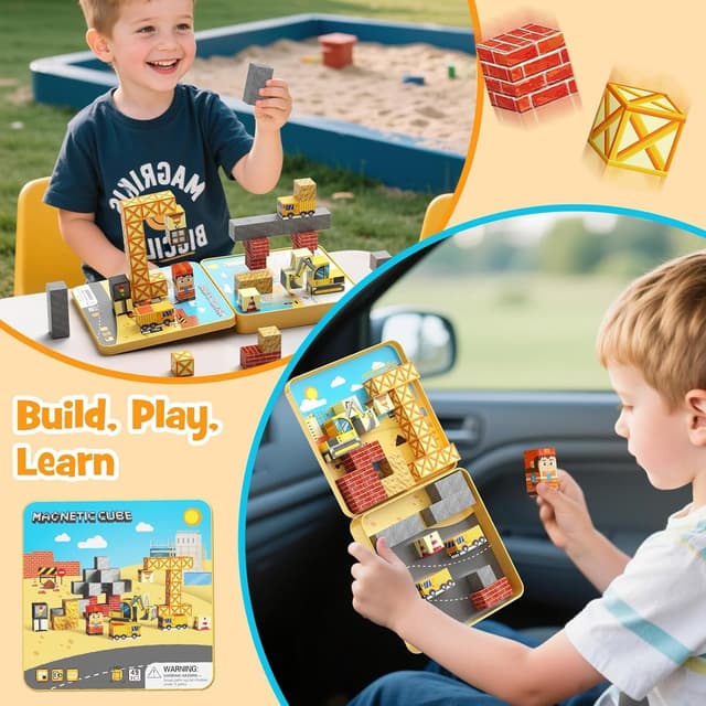 Detalle 2 de burgmate Magnetische Bausteine 49 Teile