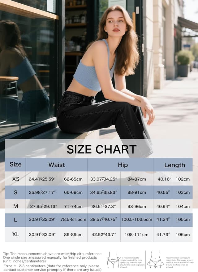 Detalle 2 de LaiEr Damen High-Waist Stretch-Yoga-Jeans mit leichtem Bootcut – Pull-on Sporthose