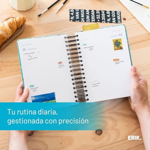 Thumbnail 2 de Grupo Erik Agenda escolar 2025–2026 Día por página A5 Van Gogh Museum 📚