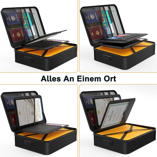 Detalle 2 de Noiposi Feuerfeste Dokumententasche 5200℉