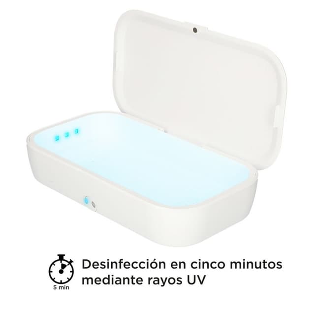 Detalle 2 de ksix UV CLEAN BOX PRO: caja esterilizadora con luz ultravioleta y carga inalámbrica de 10W