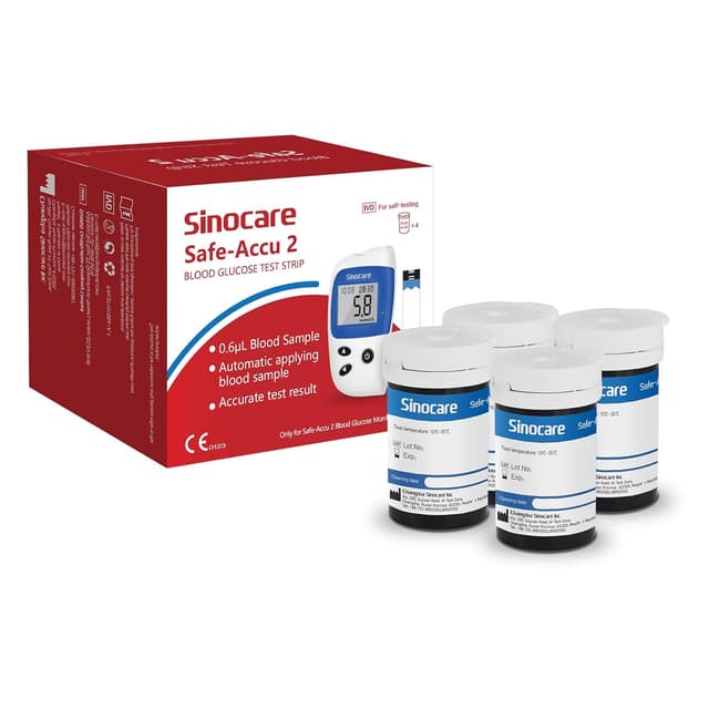 Imagen de Sinocare Safe-Accu2 test strips 100 pack en OfertitasTOP
