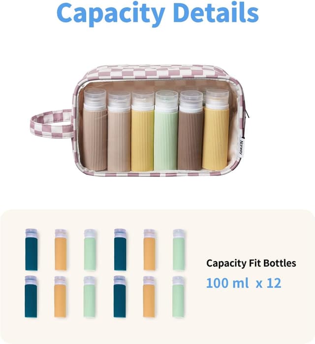 Detalle de Clear Travel Toiletries Bag 25x10x15cm