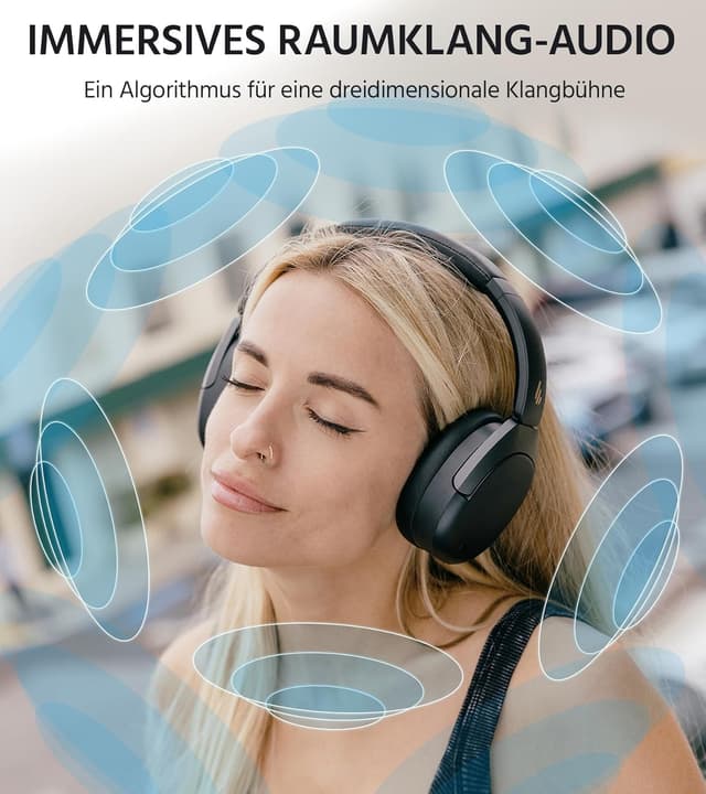 Detalle 2 de Edifier W830NB Over Ear Kopfhörer 94 Std.