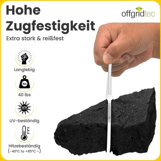 Detalle 2 de Offgridtec Kabelbinder 7,6 mm x 400 mm