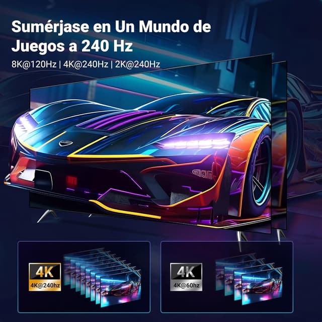 Thumbnail 1 de UGREEN Cable USB C a DisplayPort 2.1 - Calidad 16K 🔌