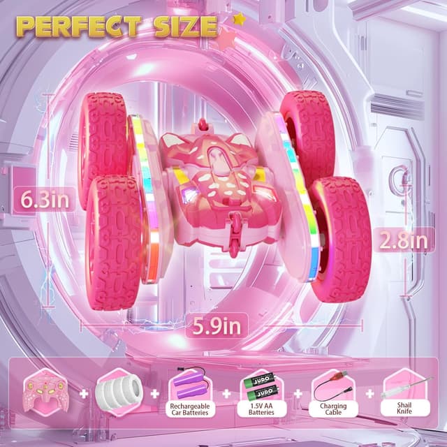 Detalle de RC stunt car for girls 4WD, 360°