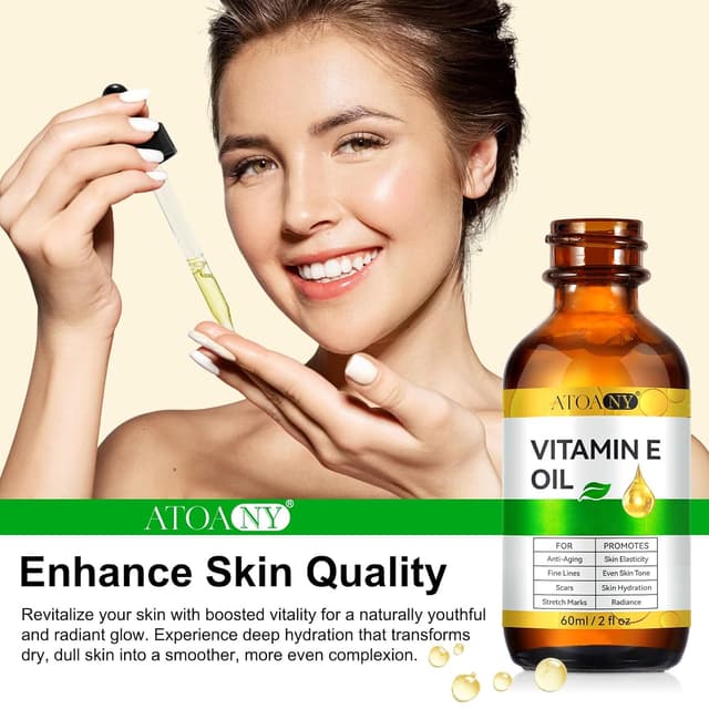 Detalle 2 de Vitamin E Öl Bio 60 ml – Vitamin E Öl für Haut