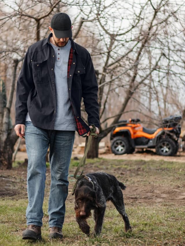 Detalle de Mr.Stream Herren karierte Flanellfutter Jacke als Hemdjacke im Western-/Cowboy-Stil