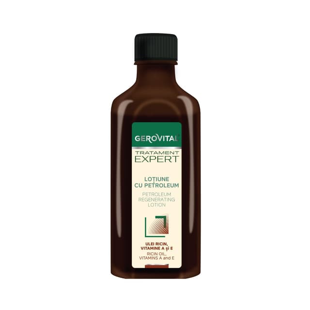 Detalle de Gerovital Tratament Expert Intensive haarregenerierende Lotion mit Petroleum und Rizinusöl – 100 ml