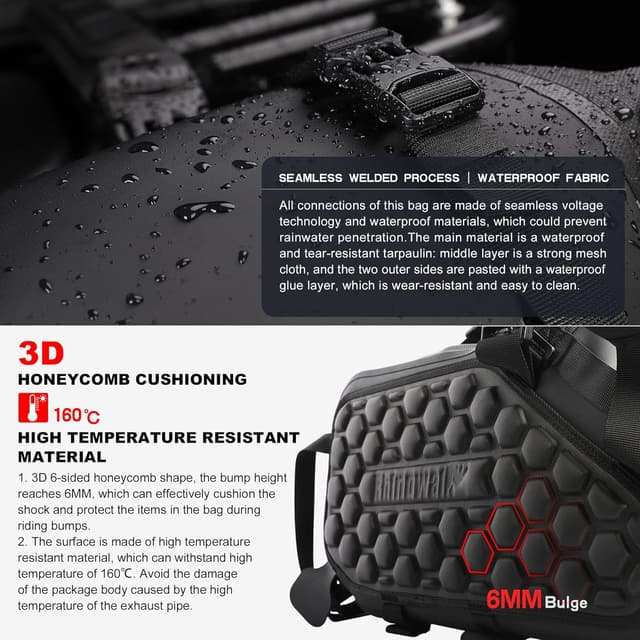 Thumbnail 1 de Rhinowalk Motorcycle Saddle Bags 28L