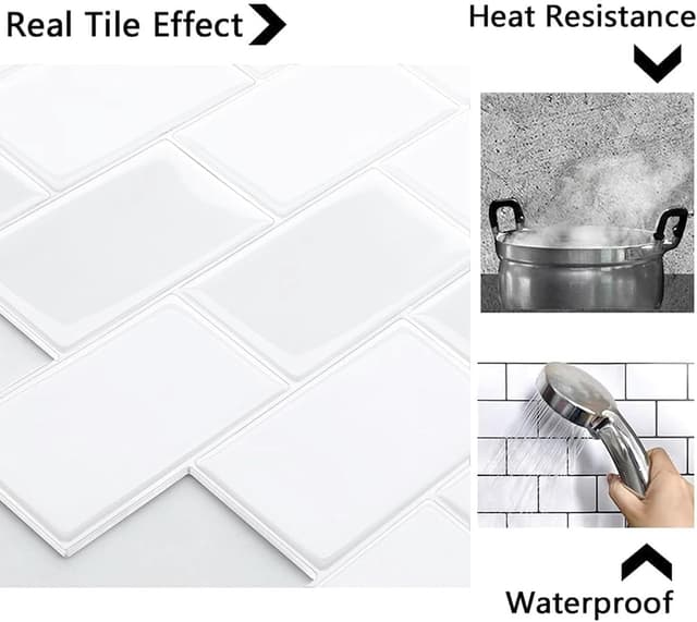 Detalle 2 de Self adhesive 3D metro tiles 2.5 mm