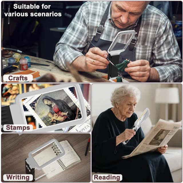 Thumbnail 5 de Coteck 15X Magnifying Glass with Light