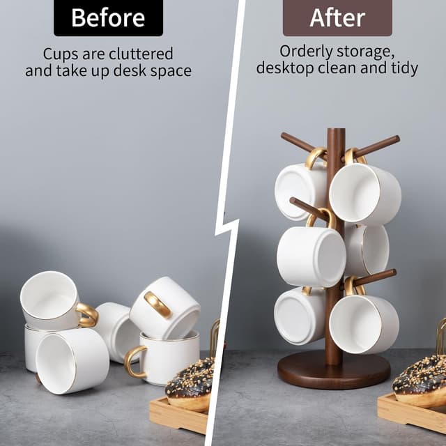 Thumbnail 2 de MyLifeUNIT Mug Holder Tree 6-hook