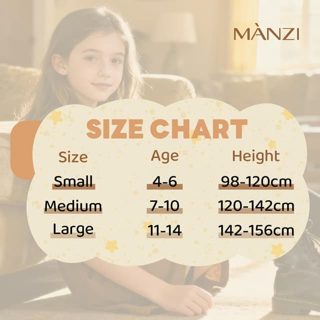 Thumbnail 6 de MANZI Girls’ Black Footed School Dance Tights (80D) – Pack of 3