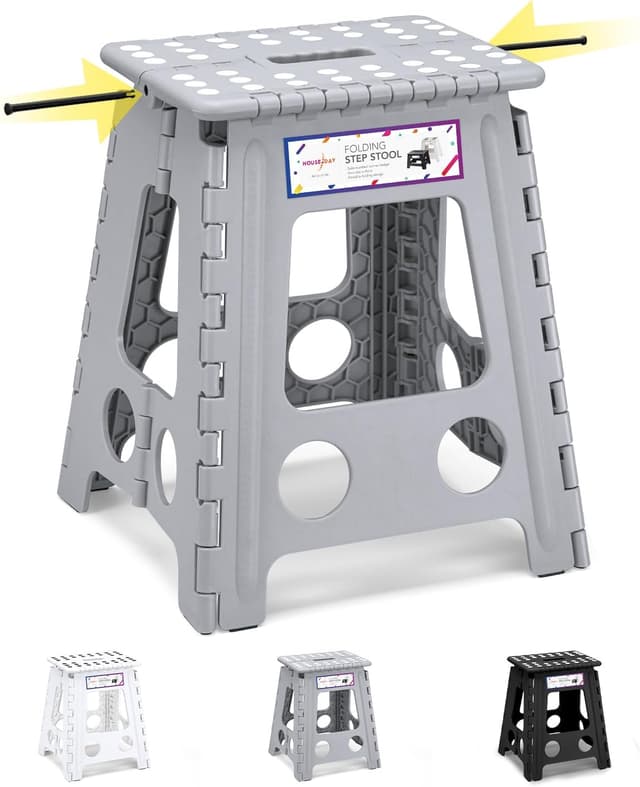 Detalle de HOUSE DAY 16 inch Folding Step Stool, 40 cm high