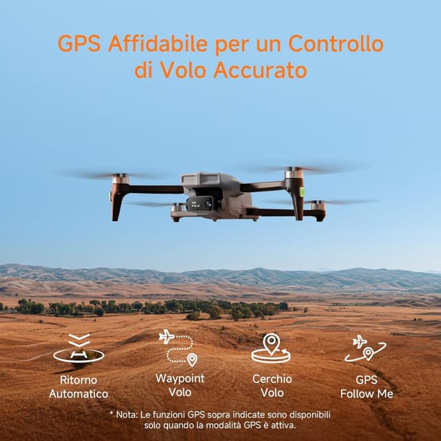 Detalle de Ameta S20 Drone con telecamera 4K, GPS e ritorno automatico (meno di 249 g)