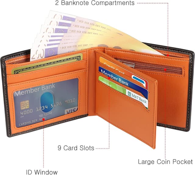 Detalle de BIAL Mens Wallet RFID blocking leather