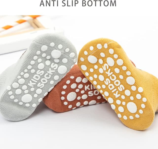 Thumbnail 4 de Exemaba Baby Non Slip Grips Ankle Socks 5 Pairs