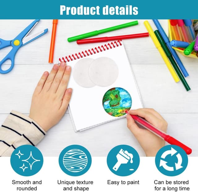 Detalle de Orixo 12 flache Bemalsteine 5 cm Ø 🎨