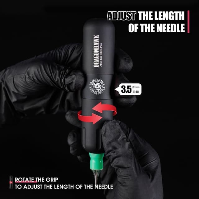 Thumbnail 2 de Dragonhawk Pen rotativa 1100mAh para tatuaje