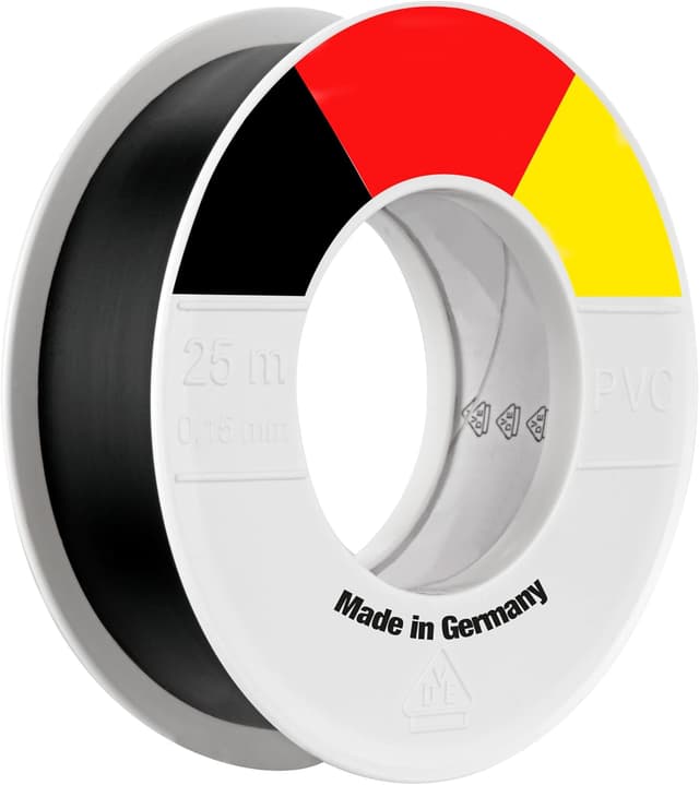 Detalle de REV Ritter 0518216777 ruban adhésif noir ISO ignifuge 0,15 x 25 mm x 25 m