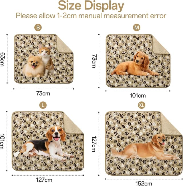 Thumbnail 3 de WONGS BEDDING Waterproof Dog Blanket 127x152cm