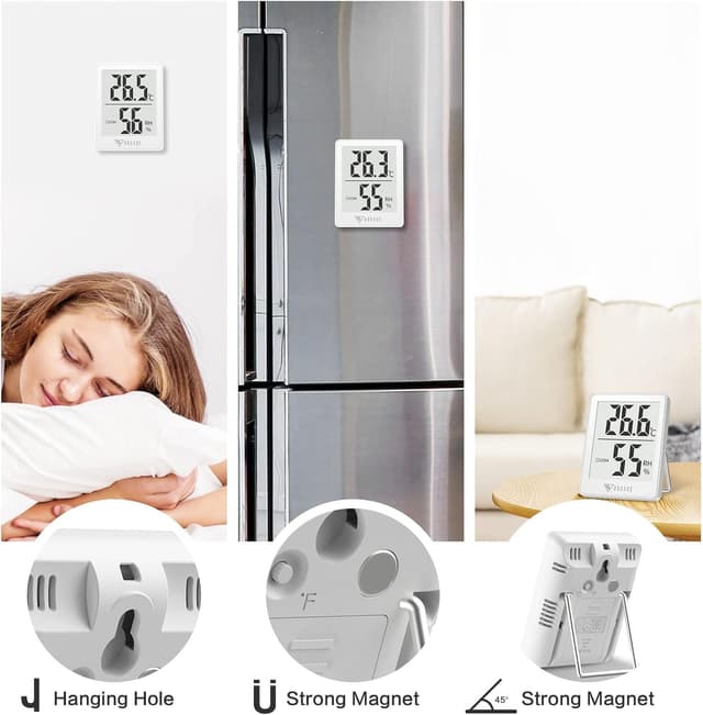 Thumbnail 5 de DOQAUS 3 termometri digitali interni 2,3" 📟