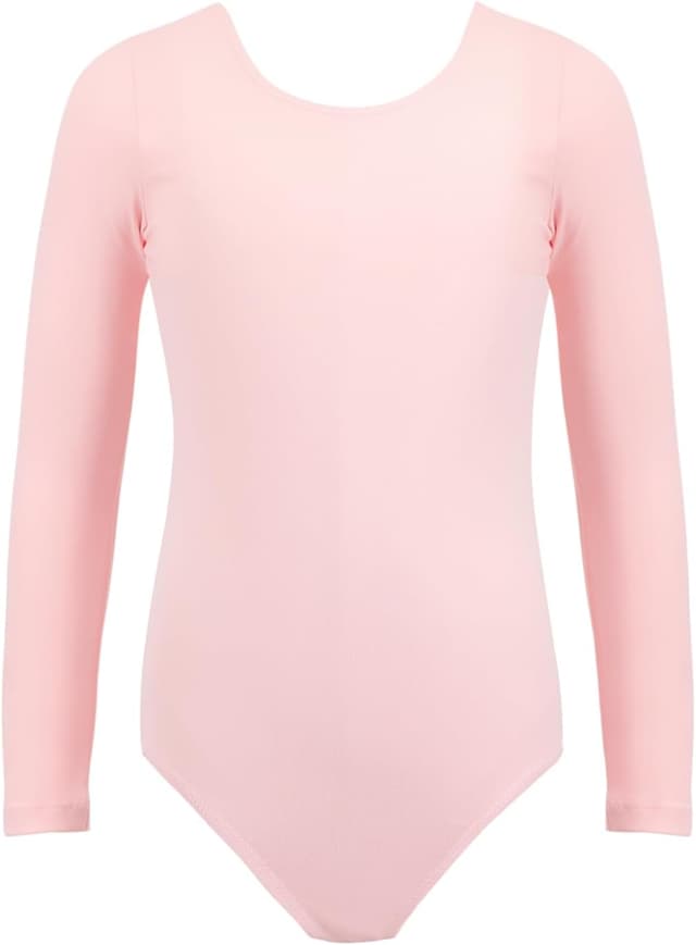 Detalle de Bezioner Ballet Leotard for Girls (88% nylon, 12% spandex) – Long Sleeve Gymnastics & Dance Outfit
