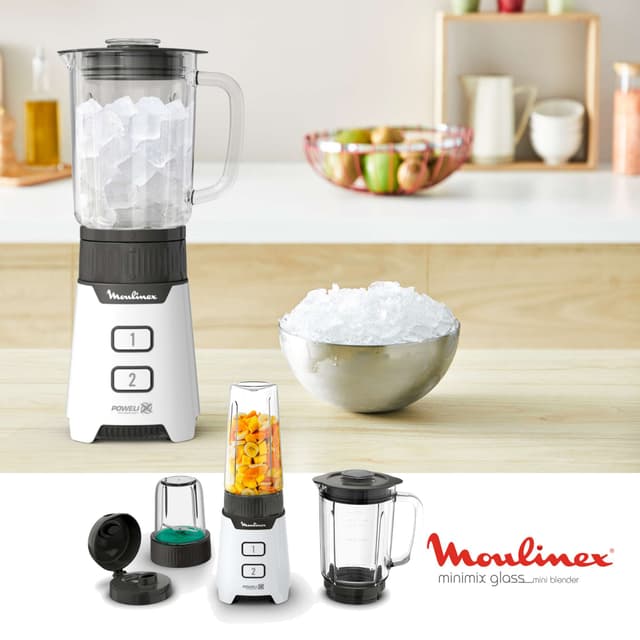 Thumbnail 4 de Moulinex LM16L1 Batidora 3 en 1 con vaso de cristal 🥤