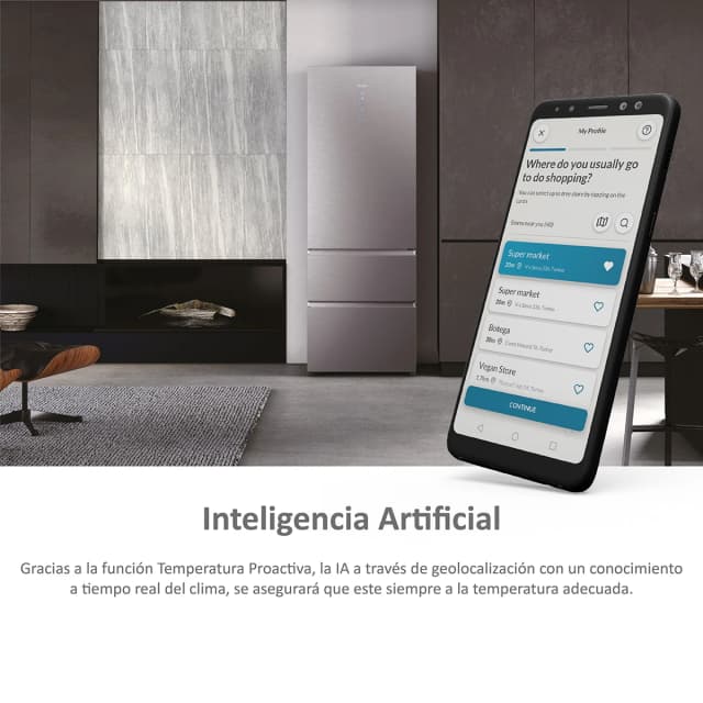 Detalle 2 de Haier HTW7720ENMP combi 483 L No Frost