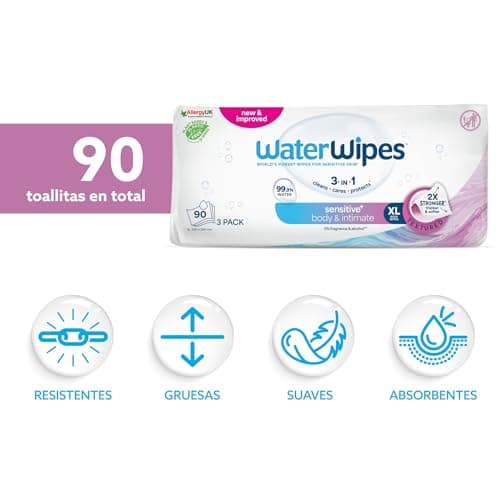 Thumbnail 1 de WaterWipes Sensitive+ Salviette corpo e intimo 90 pezzi