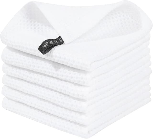Imagen de Homaxy 100% Cotton Kitchen Cloths 12x12 in, 6-Pack 🧽 en OfertitasTOP
