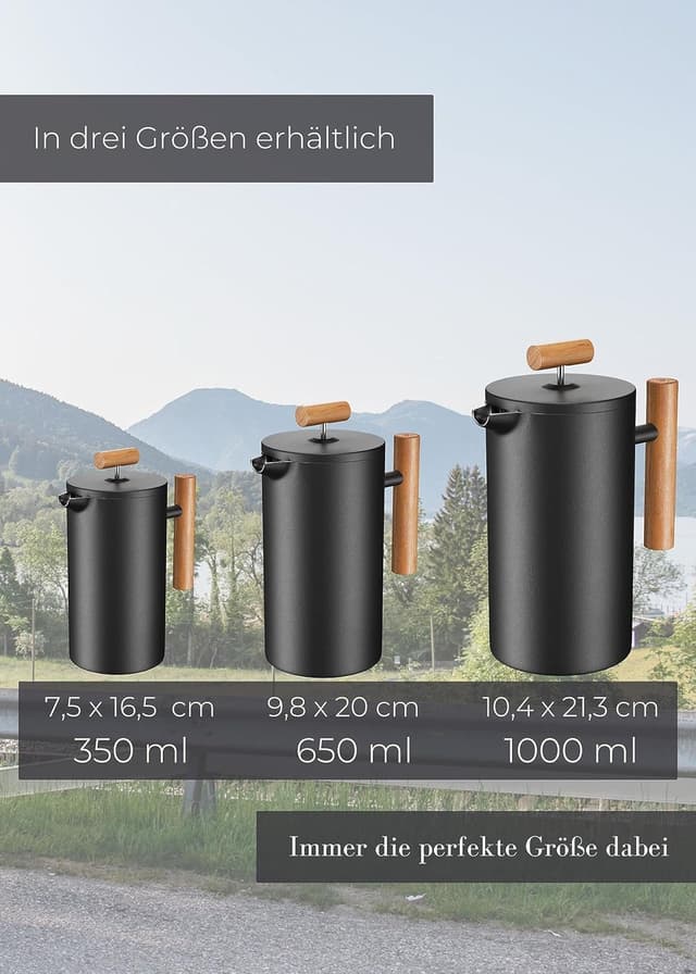 Thumbnail 5 de Lambda Coffee® Cafetera Francesa Térmica de Acero Inoxidable