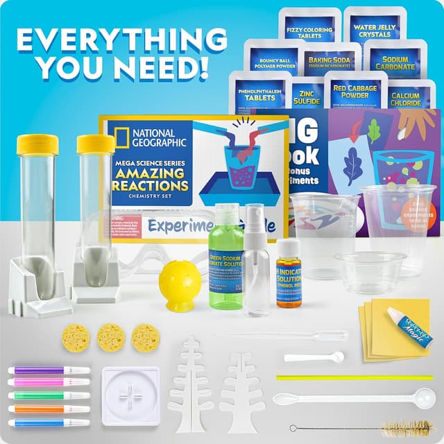Detalle 2 de National Geographic Chemistry Set 100+ science kit 🧪