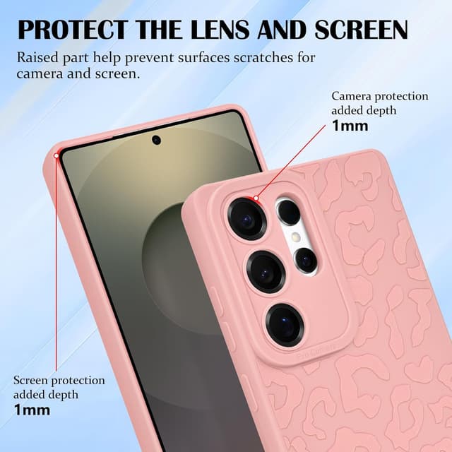 Detalle de Samsung S25 Ultra leopard TPU case