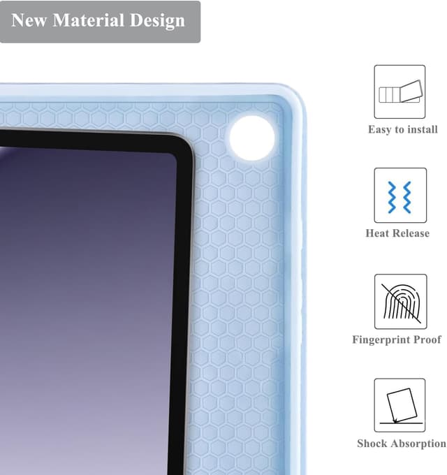 Detalle de XOKUWU Keyboard Case for Samsung Galaxy Tab A9+ 11 Inch (SM-X210/X216/X218) 2023 with Detachable Bluetooth Keyboard and S Pen Holder