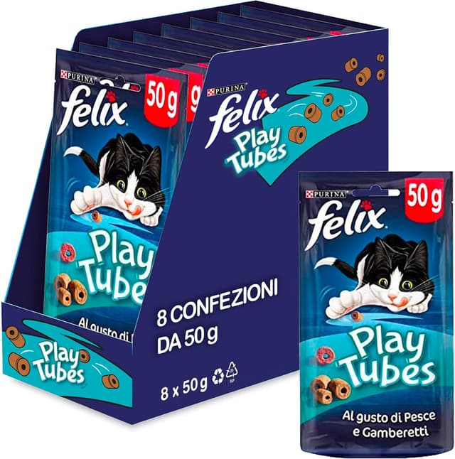 Imagen de Felix Play Tubes snack per gatti 🐱 en OfertitasTOP